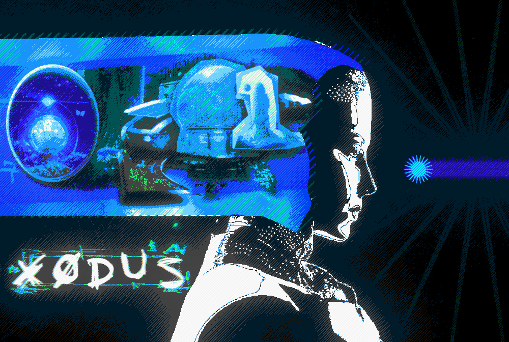 XODUS mixed-media artwork